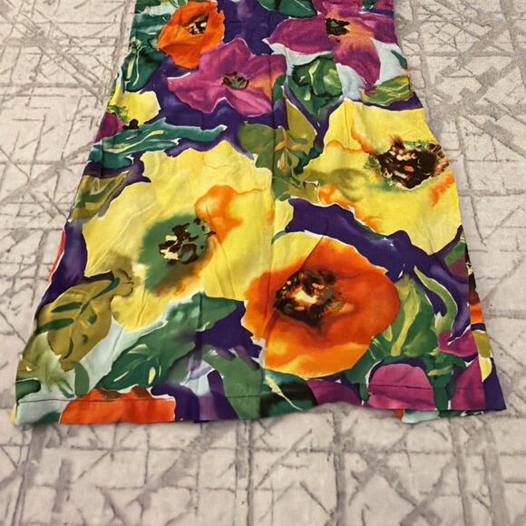 Jams World Dress Womens XS Sleeveless Poppy Floral A-line Pockets Hawaii Dress - Picture 4 of 9